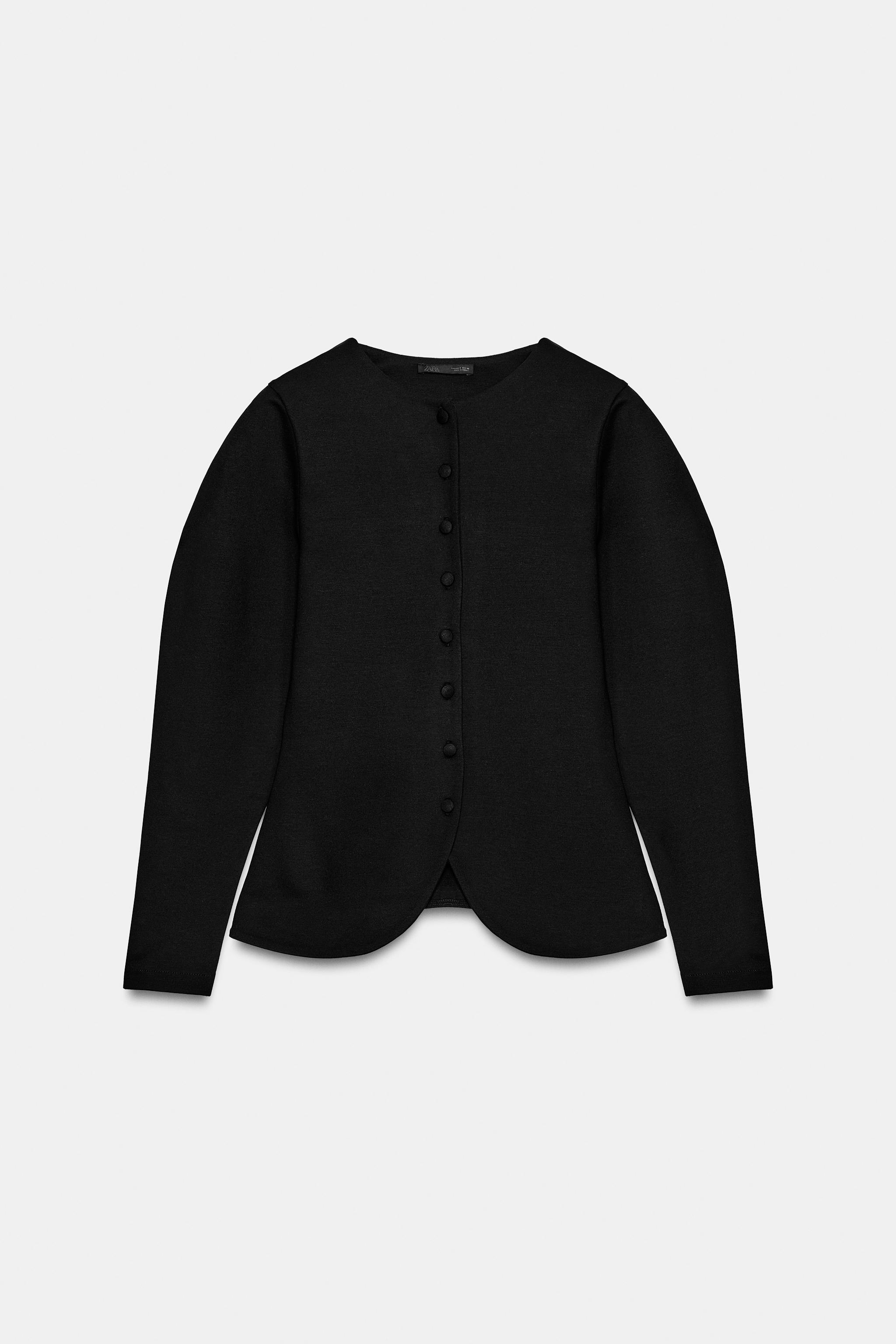 VESTE À BOUTONS EN INTERLOCK